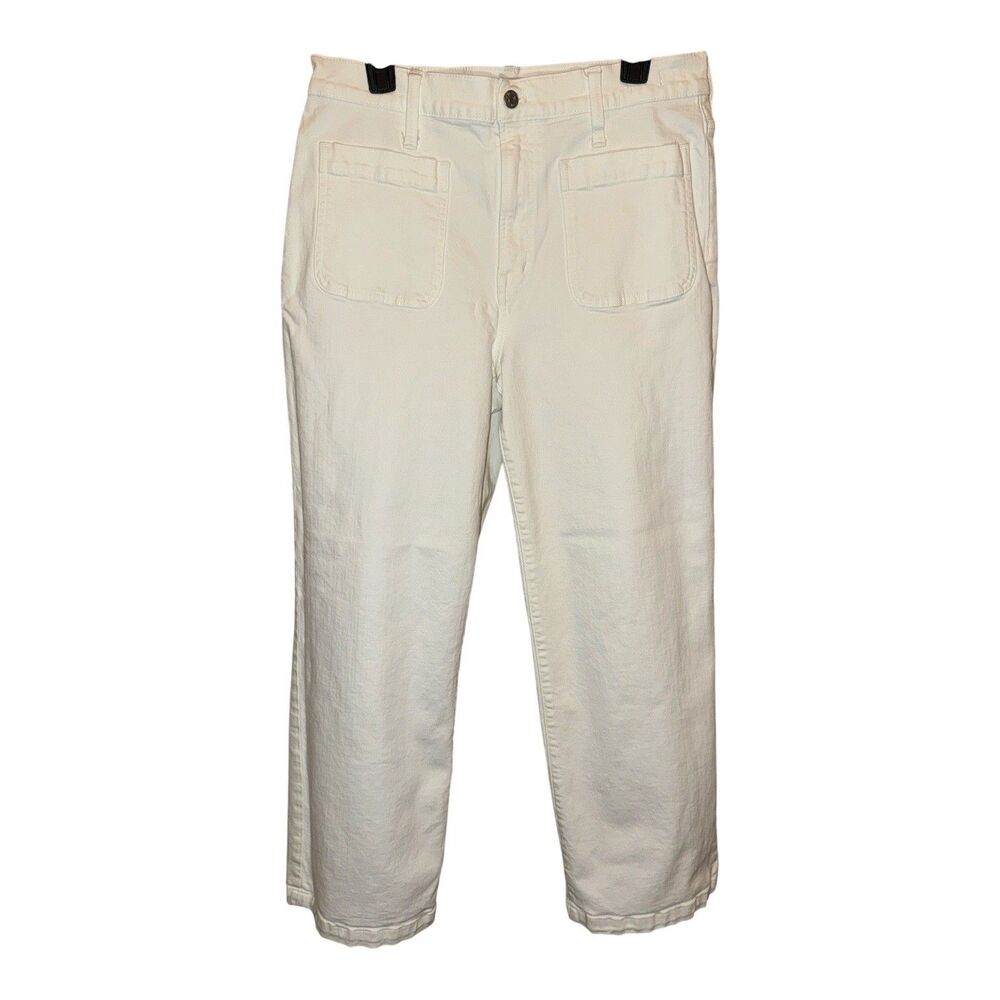 MADEWELL Women’s White The Perfect Vintage Wide Leg Jeans Size 31